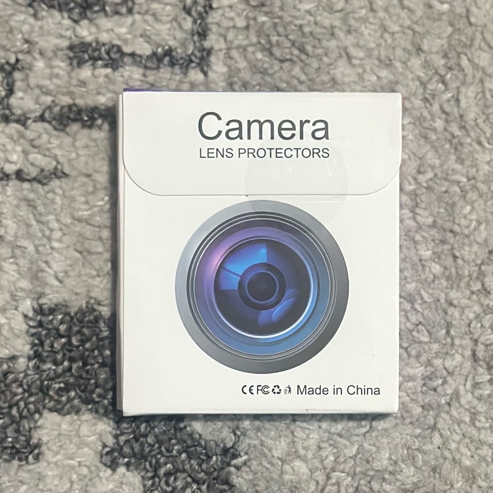 Camera Lens Protectors Silver Glitter for iPhone 15 Pro, 15 Pro Max